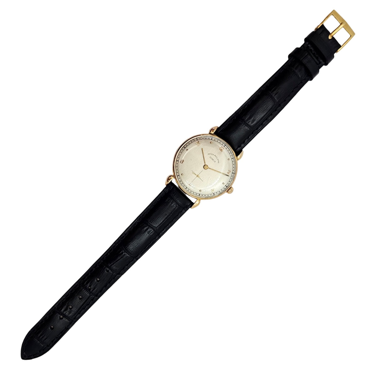 Patek Philippe Calatrava 18K Yellow Gold Manual Wind 32mm Silver Dial Ref.1461J c.1943