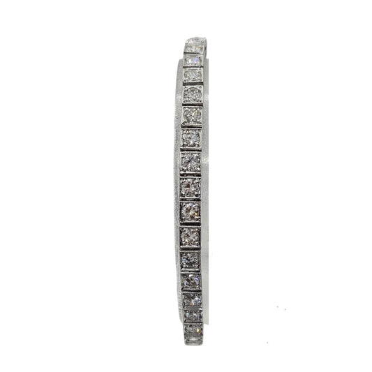 Estate Jewelry 14K White Gold Diamond Tennis Bracelet 5.50 Carats E-F, VS1-VS2