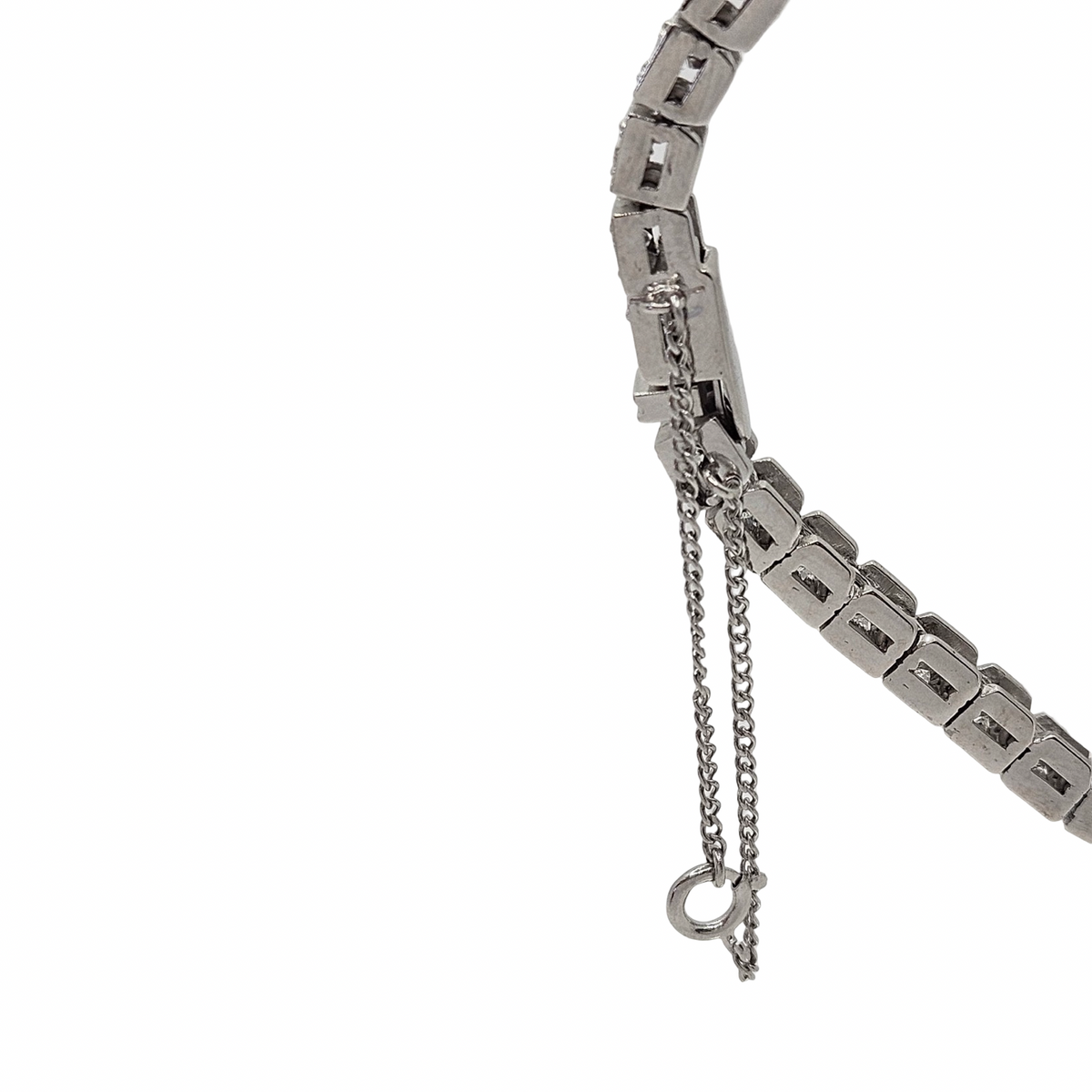 Estate Jewelry 14K White Gold Diamond Tennis Bracelet 5.50 Carats E-F, VS1-VS2