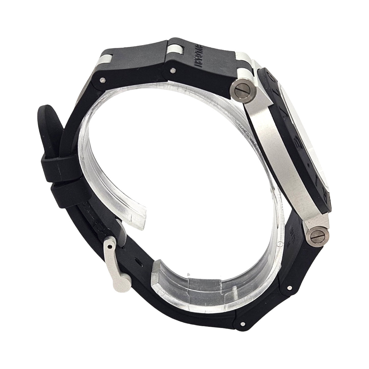 Bulgari Aluminum Automatic GMT 40mm Amerigo Vespucci Limited Edition Black Rubber Strap Ref.103702