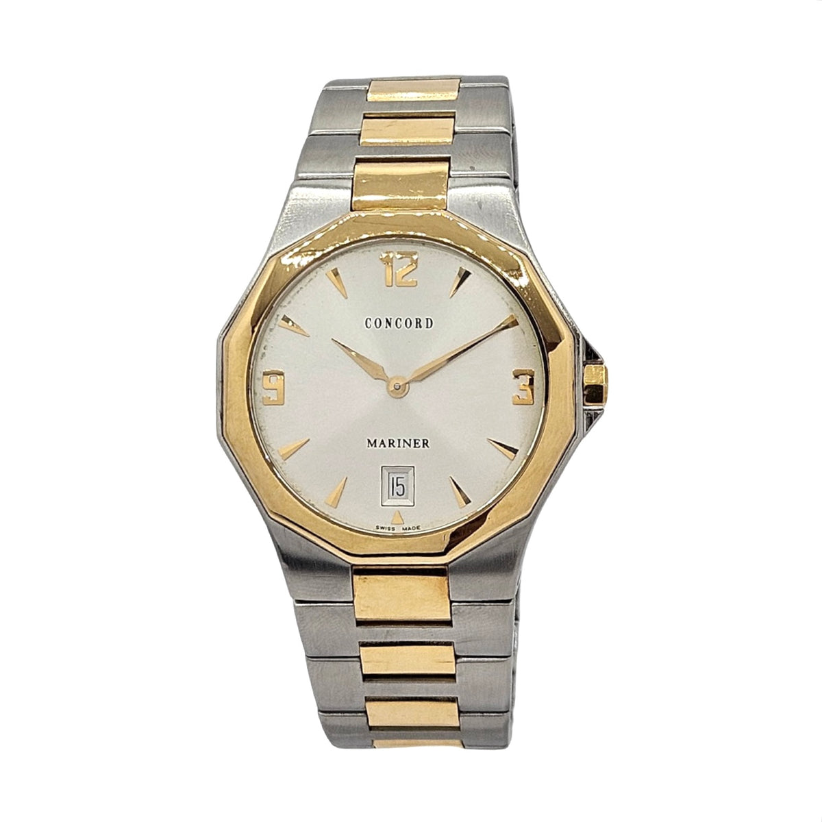 Concord Mariner Quartz 38mm 18K Gold /Stainless Steel 12 E7 1881