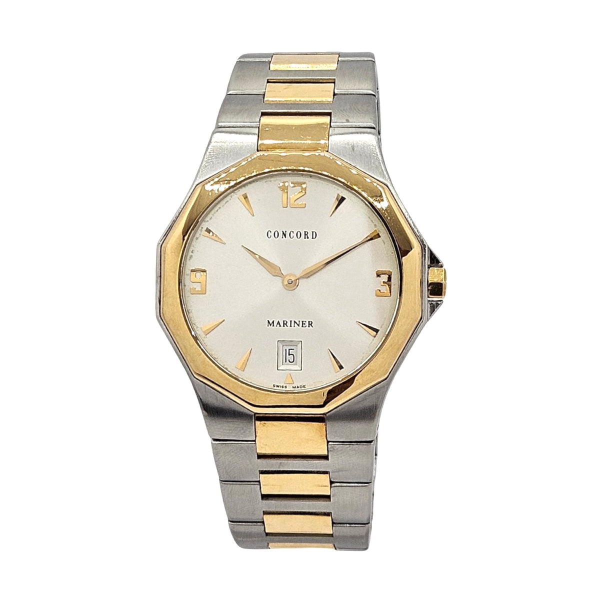 Concord Mariner Quartz 38mm 18K Gold /Stainless Steel 12 E7 1881