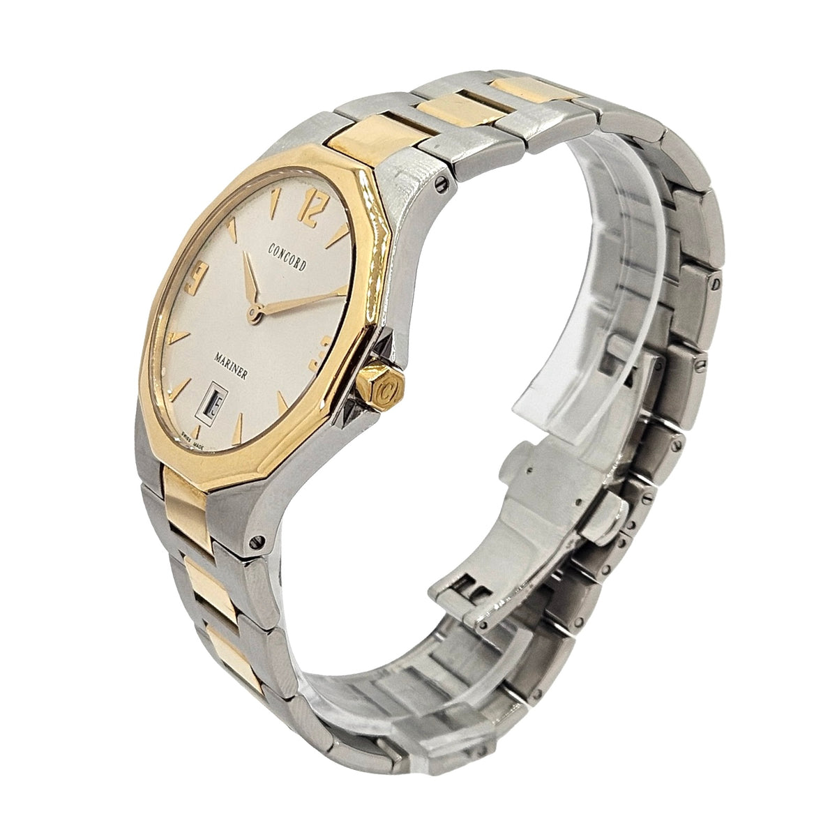 Concord Mariner Quartz 38mm 18K Gold /Stainless Steel 12 E7 1881