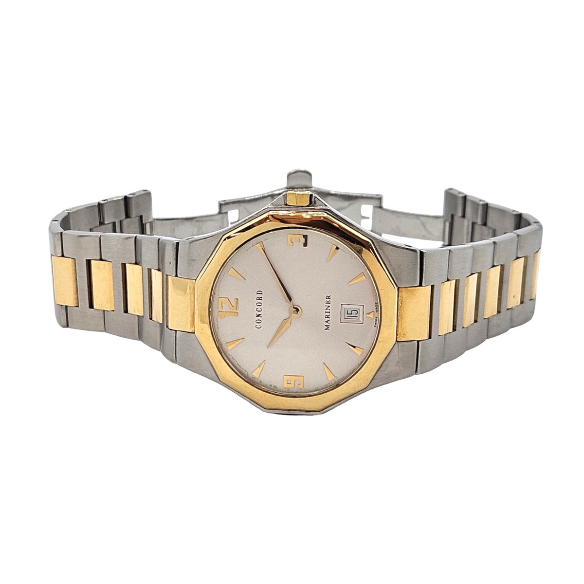 Concord Mariner Quartz 38mm 18K Gold /Stainless Steel 12 E7 1881