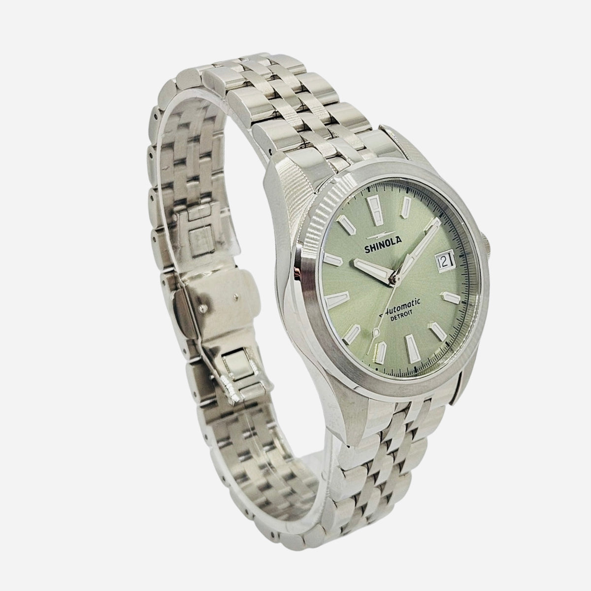 Shinola Circadian Monster Automatic 36mm Green Dial Steel Bracelet S0120299739
