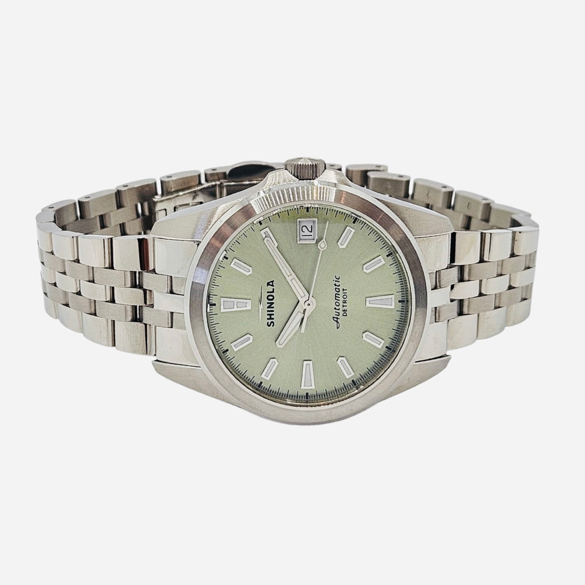 Shinola Circadian Monster Automatic 36mm Green Dial Steel Bracelet S0120299739