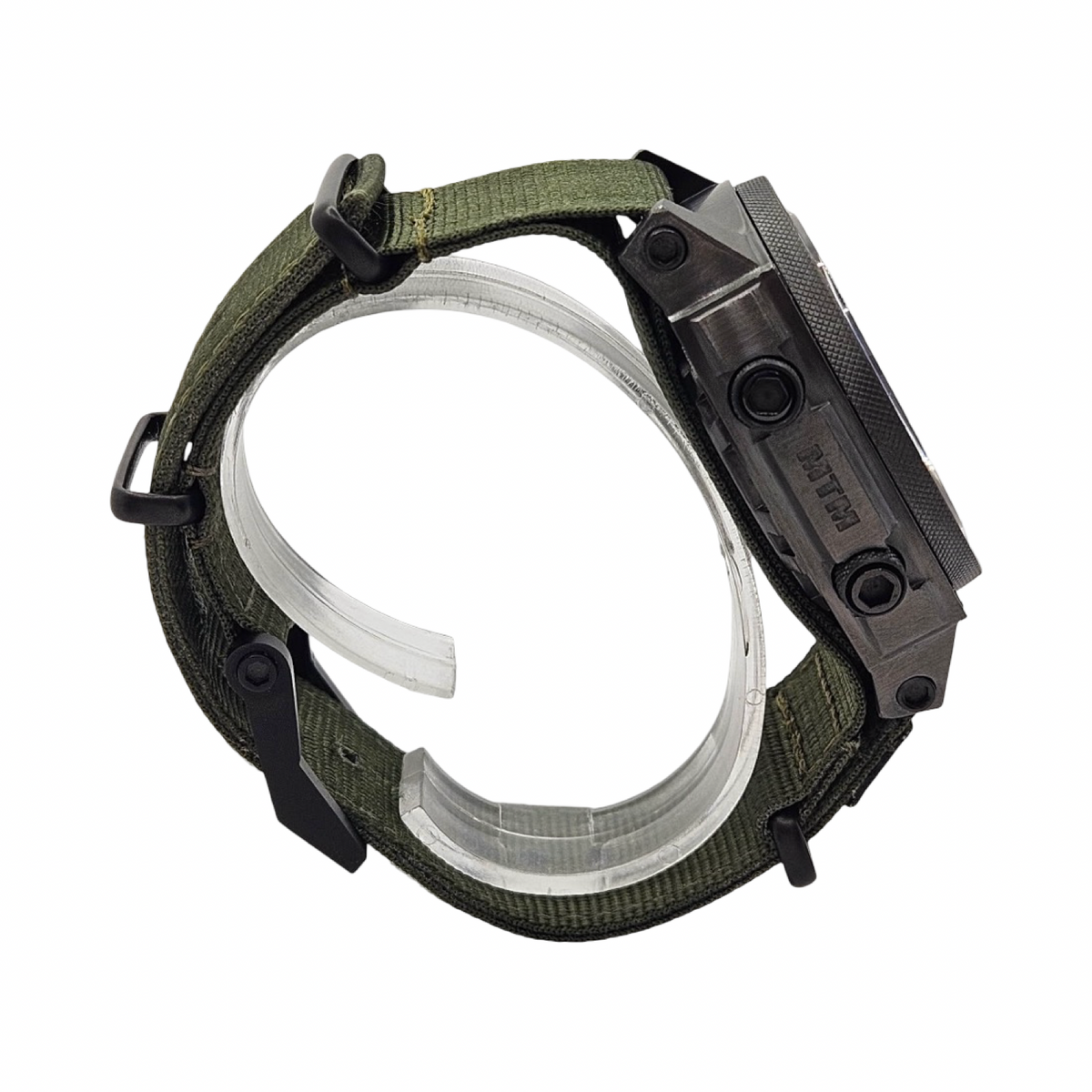 MTM Special Ops Black Silencer Analog Digital Quartz Rechargeable Watch SIBBV1MTM