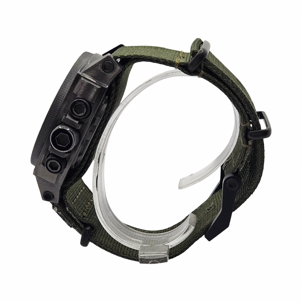 MTM Special Ops Black Silencer Analog Digital Quartz Rechargeable Watch SIBBV1MTM