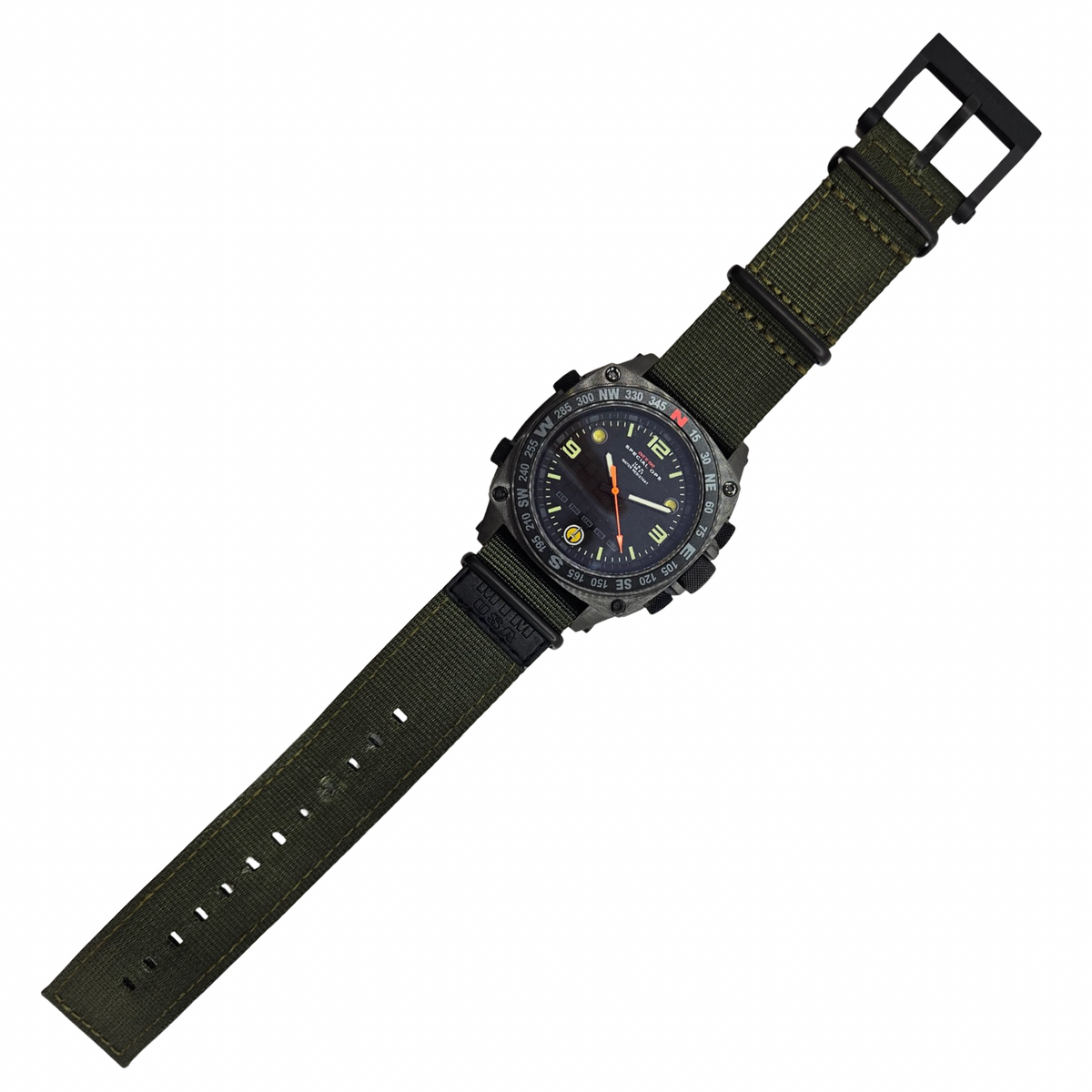 MTM Special Ops Black Silencer Analog Digital Quartz Rechargeable Watch SIBBV1MTM
