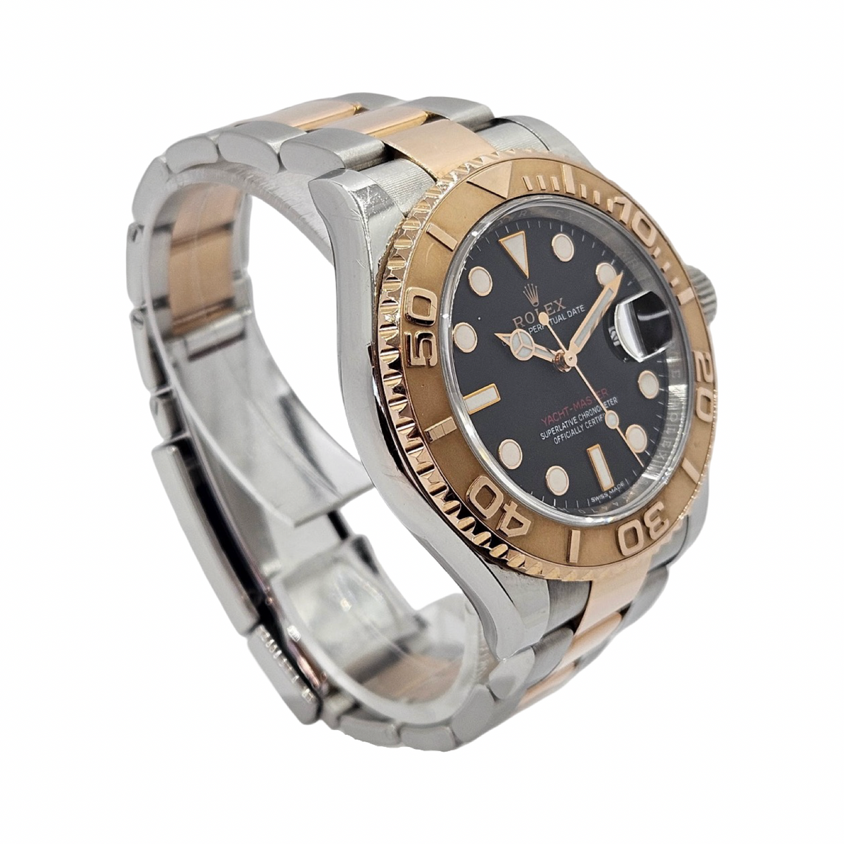Rolex Yacht-Master 40 18K Everose Gold and Oystersteel Black Dial 116621 C.2016