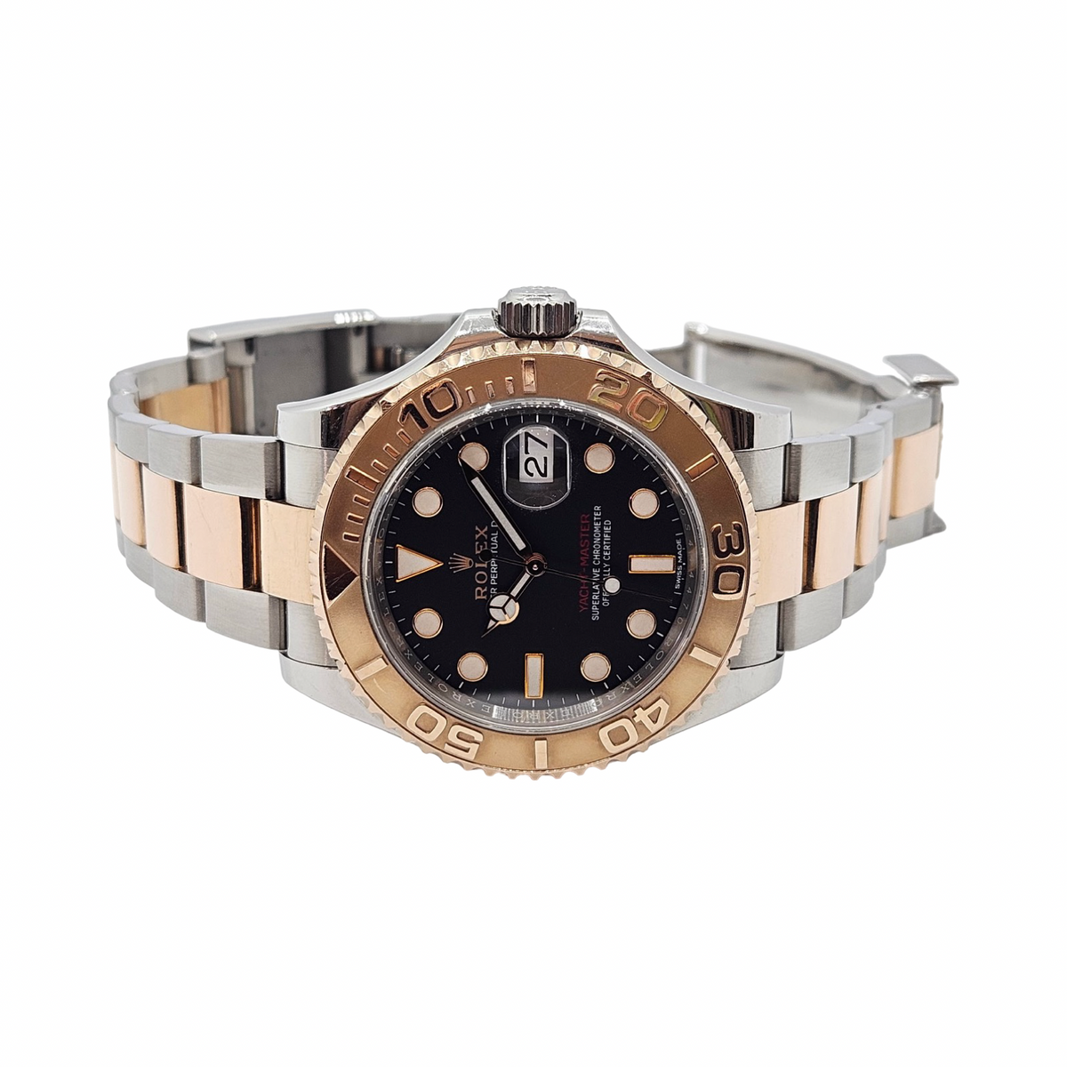 Rolex Yacht-Master 40 18K Everose Gold and Oystersteel Black Dial 116621 C.2016
