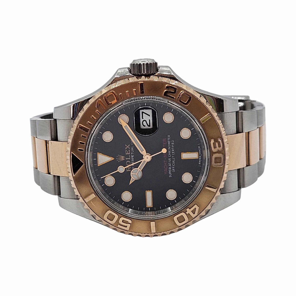 Rolex Yacht-Master 40 18K Everose Gold and Oystersteel Black Dial 116621 C.2016