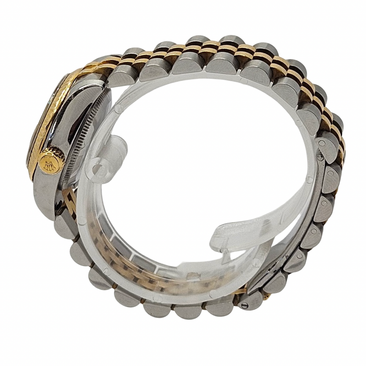 Rolex Lady Datejust 26mm 18K Gold and Steel Grey Roman Dial Super Jubilee Bracelet 79173 C.2002