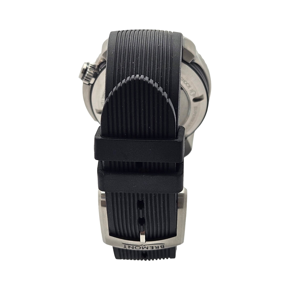 Bremont Supermarine 500 Automatic Chronometer Day Date 43mm Green/ Black Dial  Black Rubber Strap S500-BK-GN