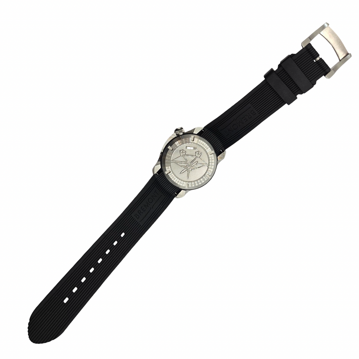 Bremont Supermarine 500 Automatic Chronometer Day Date 43mm Green/ Black Dial  Black Rubber Strap S500-BK-GN