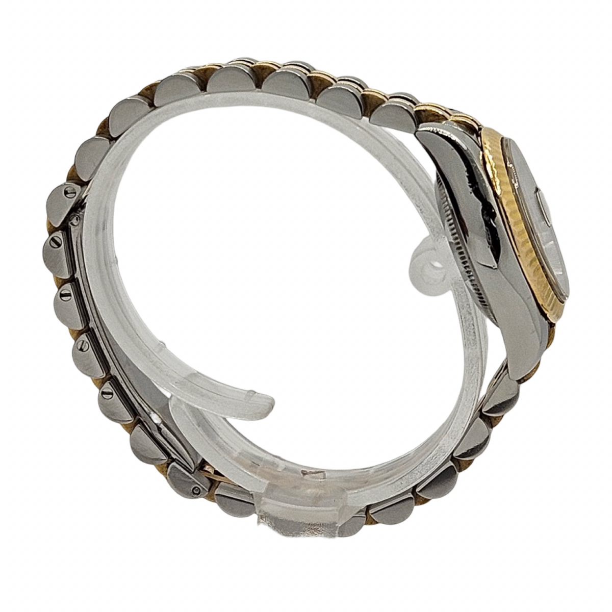 Rolex Lady Datejust 26mm 18K Gold and Steel Grey Roman Dial Super Jubilee Bracelet 79173 C.2002