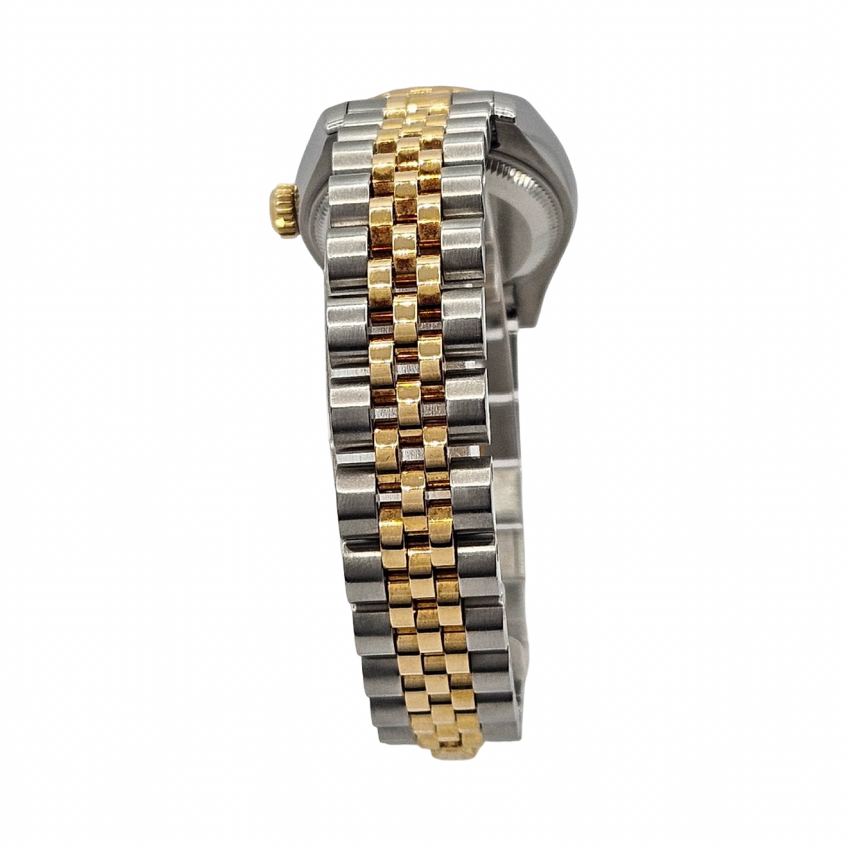 Rolex Lady Datejust 26mm 18K Gold and Steel Grey Roman Dial Super Jubilee Bracelet 79173 C.2002