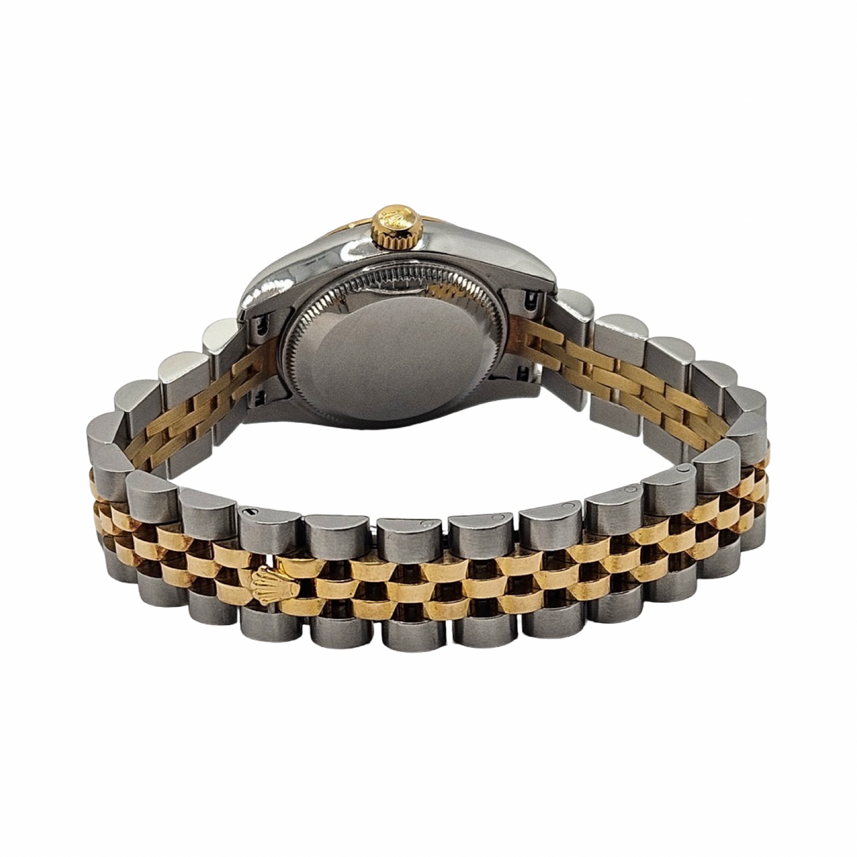 Rolex Lady Datejust 26mm 18K Gold and Steel Grey Roman Dial Super Jubilee Bracelet 79173 C.2002