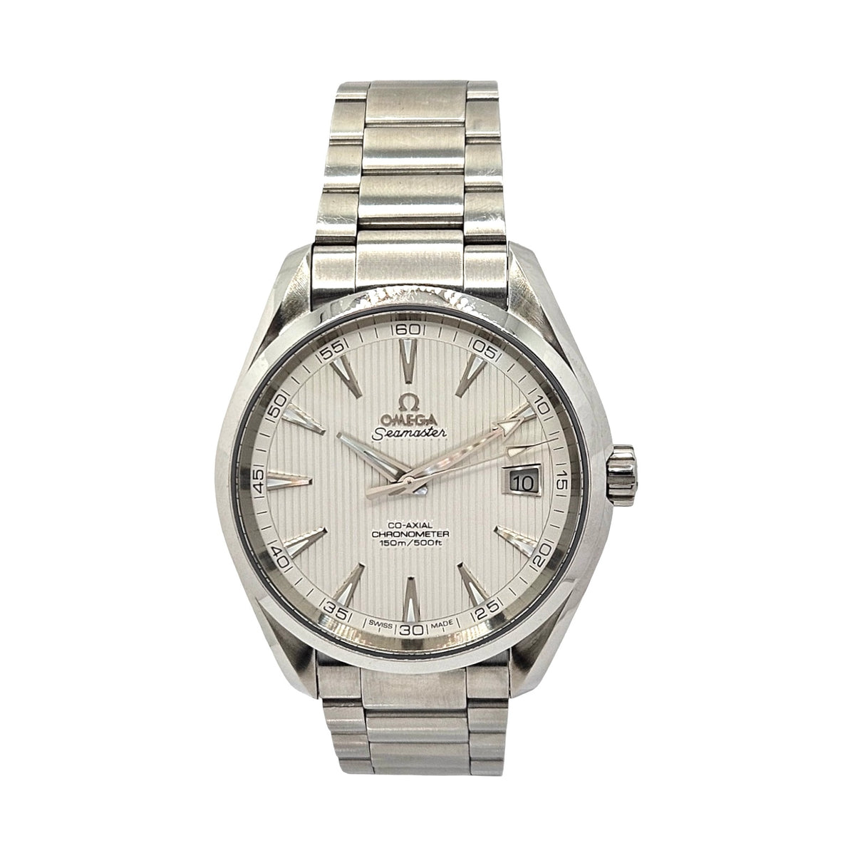 Omega Seamaster Aqua Terra 150M 41.5mm Co-Axial Chronometer Silver Teak Dial Steel Bracelet 231.10.42.21.02.001