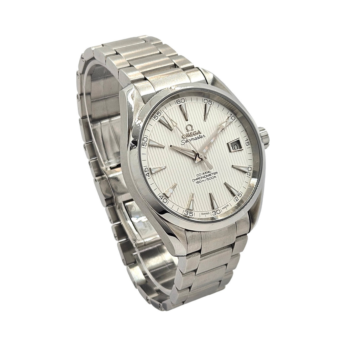 Omega Seamaster Aqua Terra 150M 41.5mm Co-Axial Chronometer Silver Teak Dial Steel Bracelet 231.10.42.21.02.001