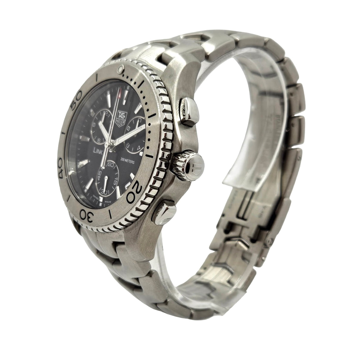 TAG Heuer Link Series Quartz Chronograph Black Dial Stainless Steel CJ1110.BA0576