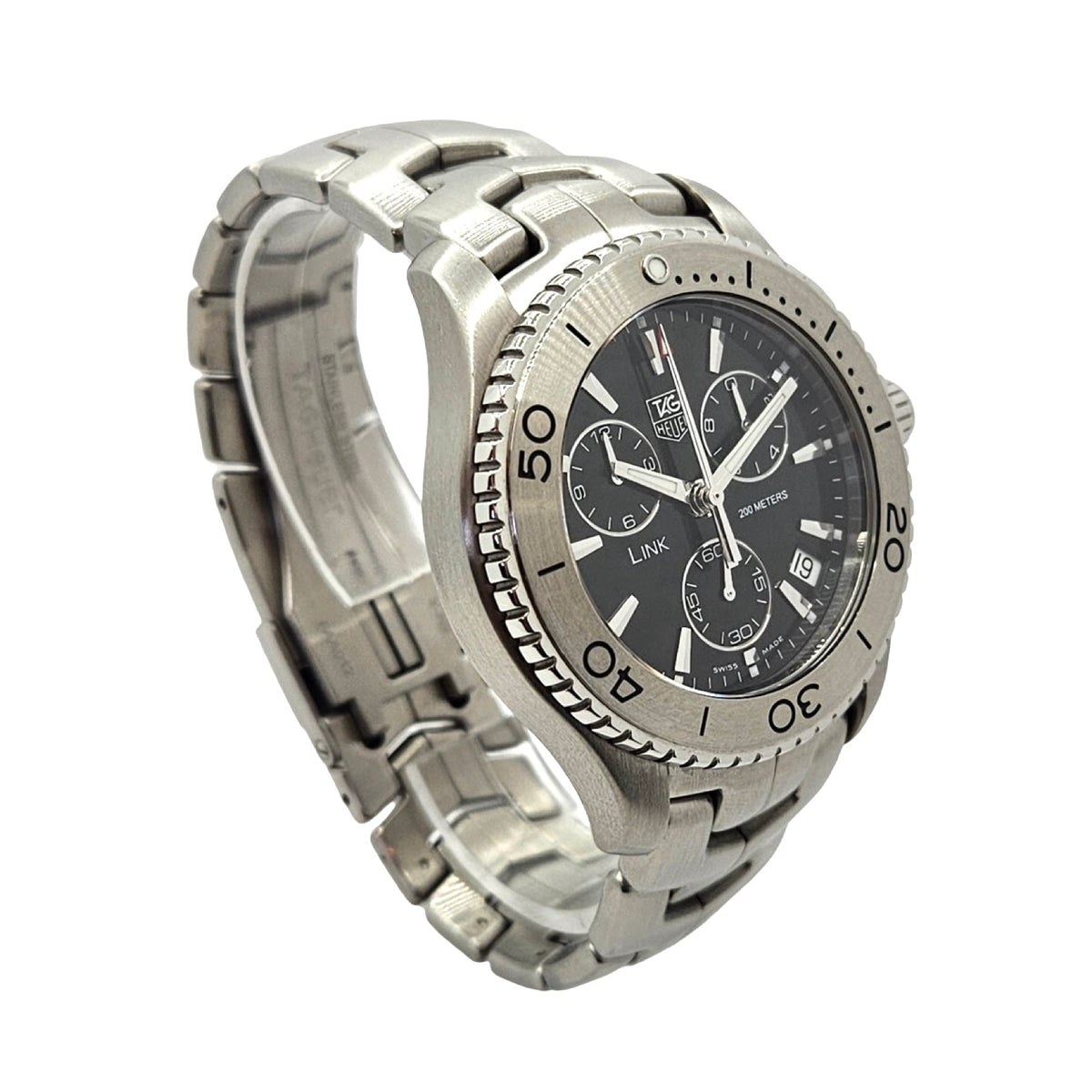 TAG Heuer Link Series Quartz Chronograph Black Dial Stainless Steel CJ1110.BA0576