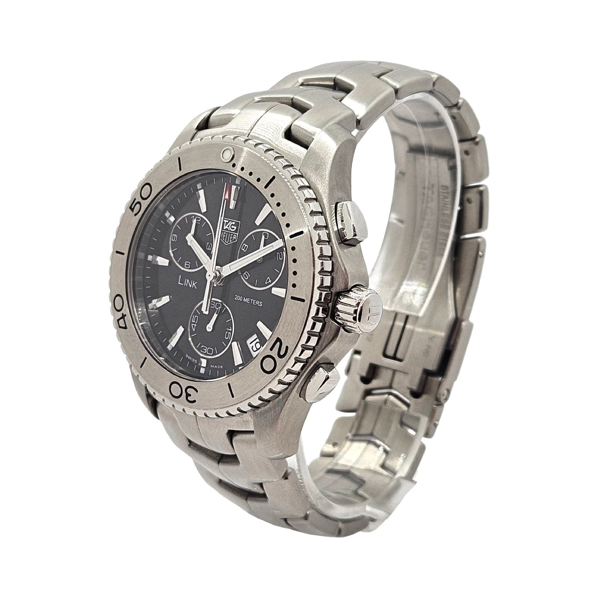TAG Heuer Link Series Quartz Chronograph Black Dial Stainless Steel CJ1110.BA0576