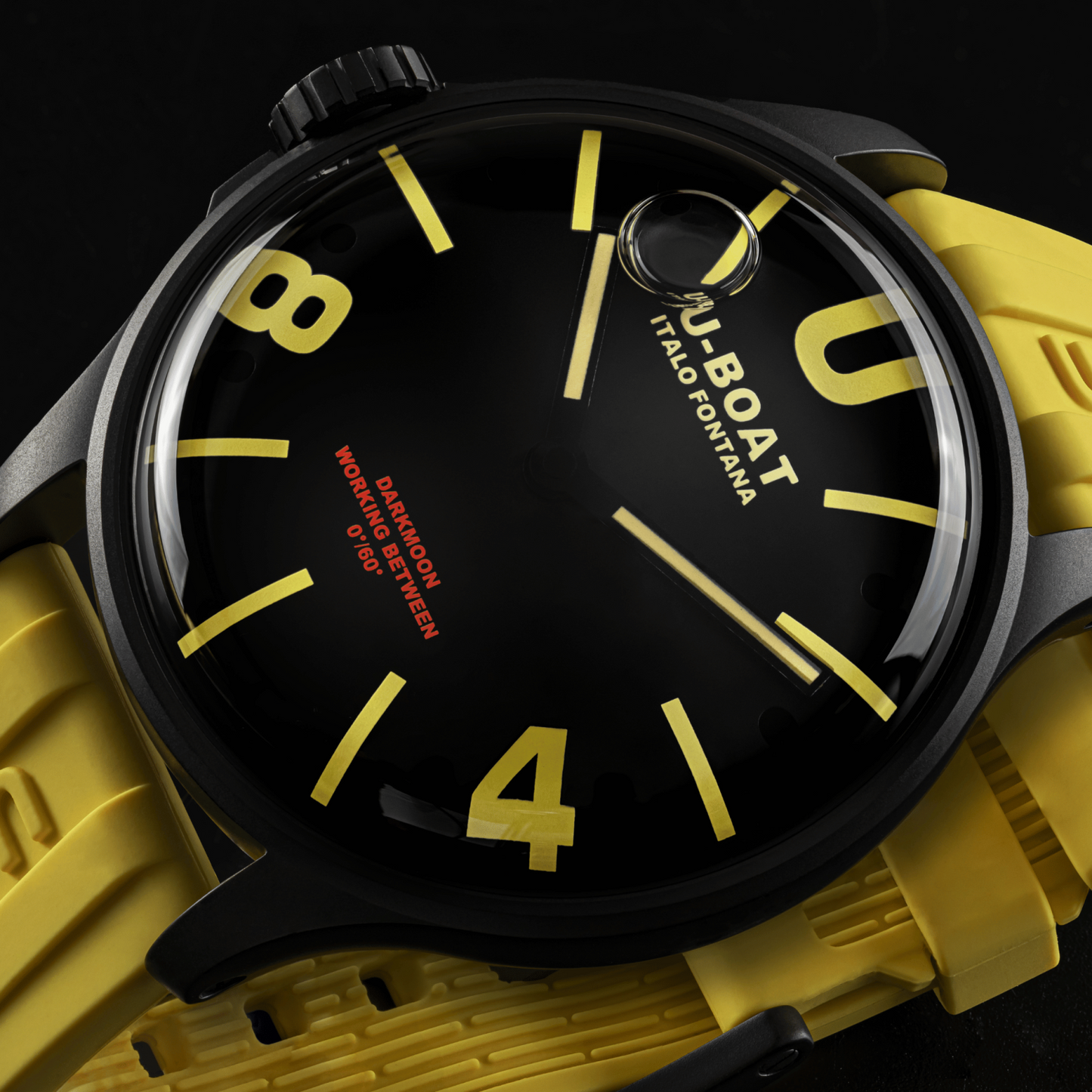 U-BOAT Darkmoon Capsoil 44mm Black/Yellow PVD 9522