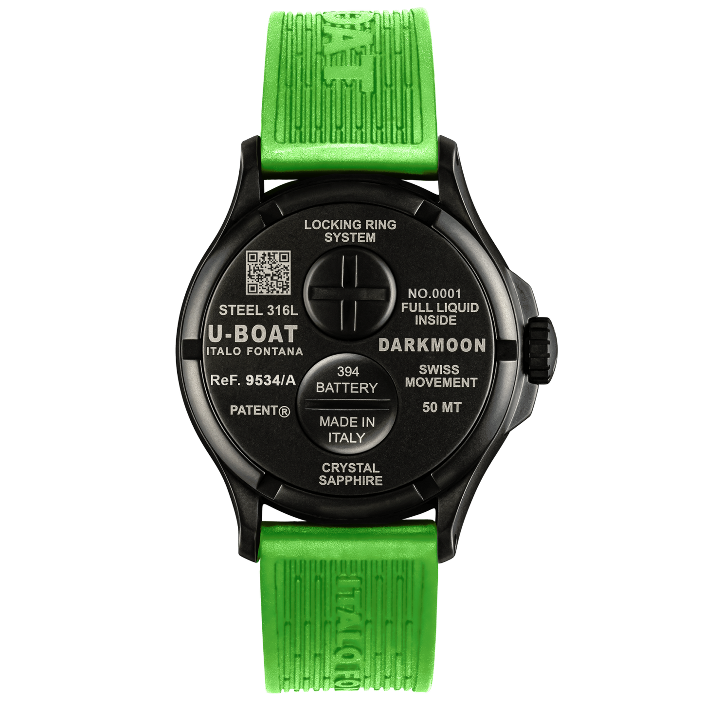 U-BOAT Darkmoon Capsoil 44mm Black Green PVD 9534