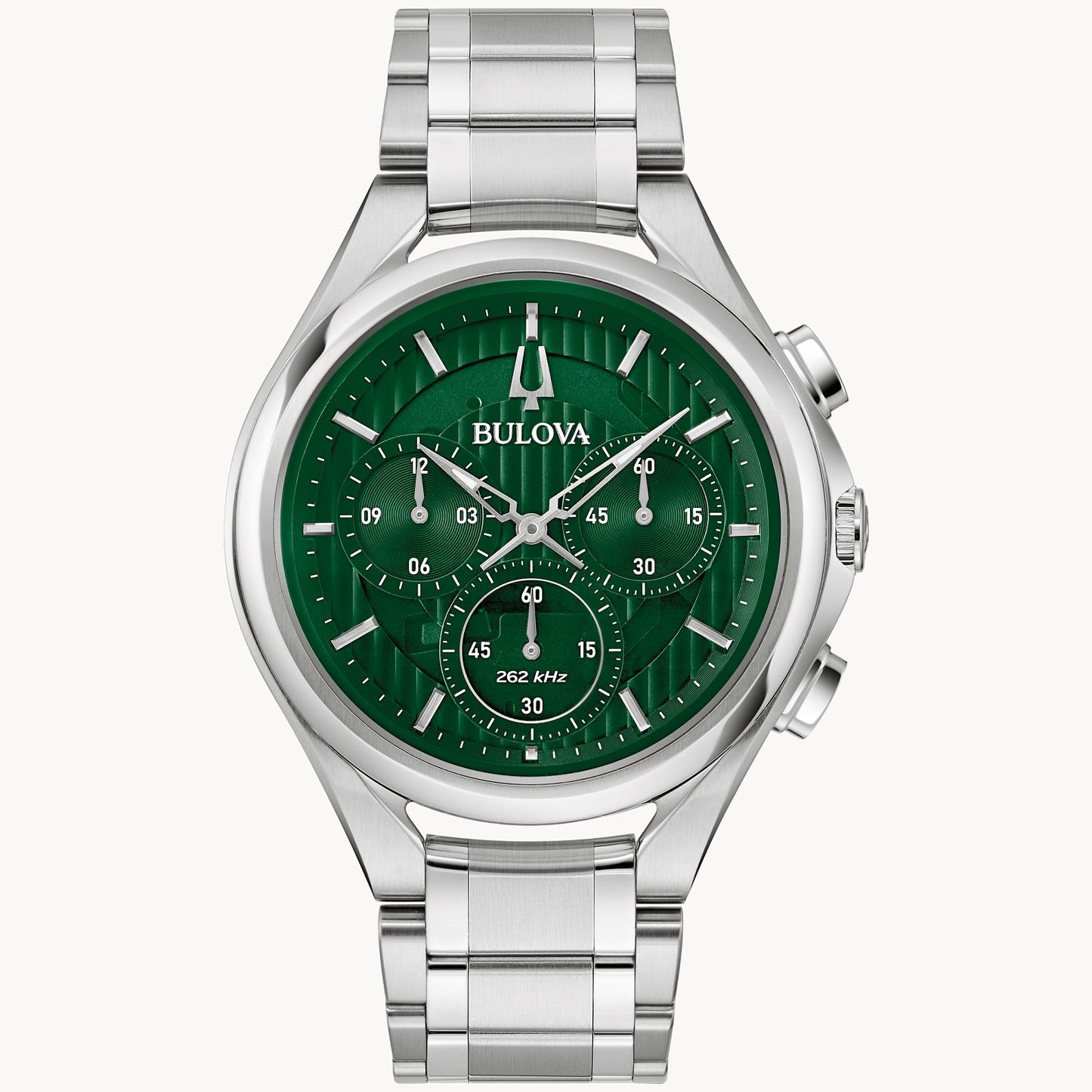 Bulova Curv Green Dial Chronograph 96A297