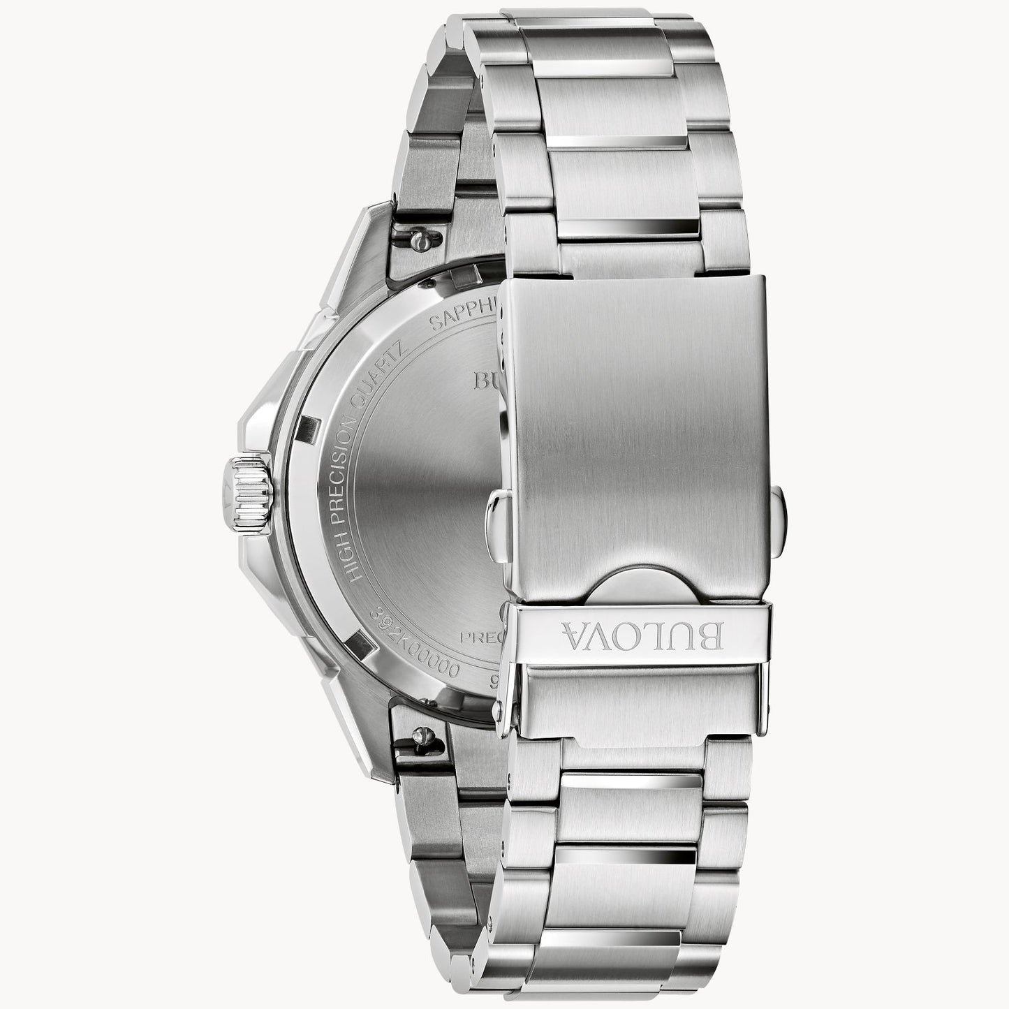 Bulova Marine Star Men's White Dial Stainless Steel Bracelet 96B426