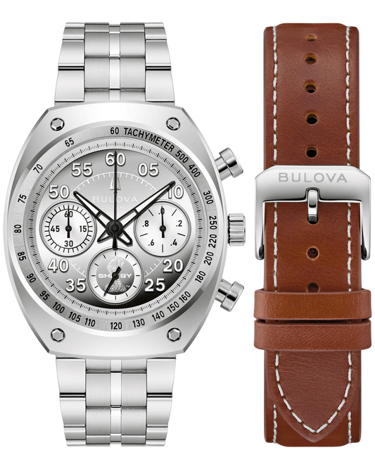 Bulova Limited Edition Shelby Daytona Coupe Racer Chronograph Box Set 96K118
