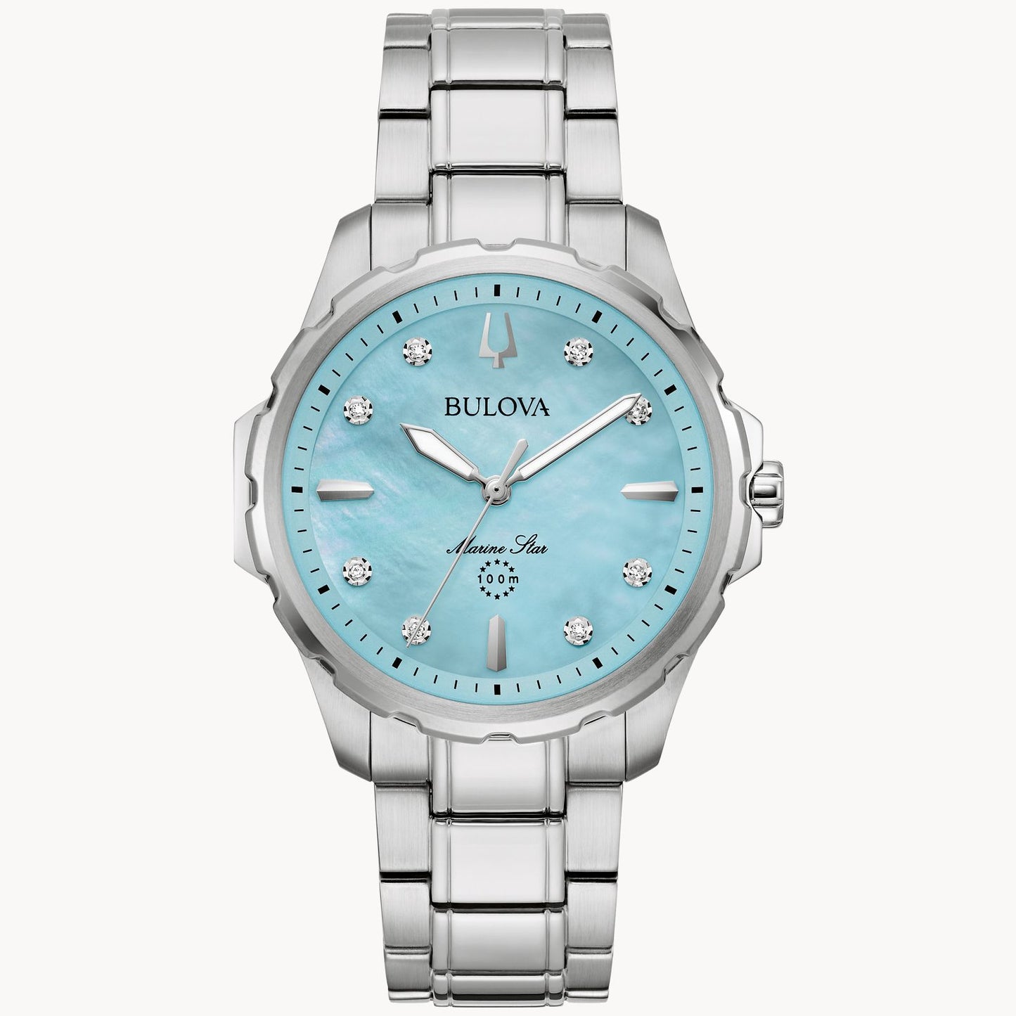 Bulova Marine Star Blue Dial Stainless Steel Bracelet 96P248