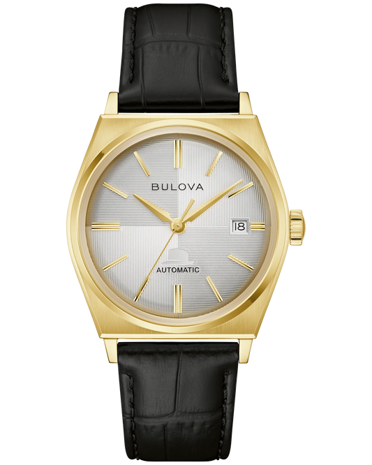 Bulova Frank Sinatra "Nothing But The Best" Automatic Silver Dial Gold-tone Stainless Steel Bracelet 97B243