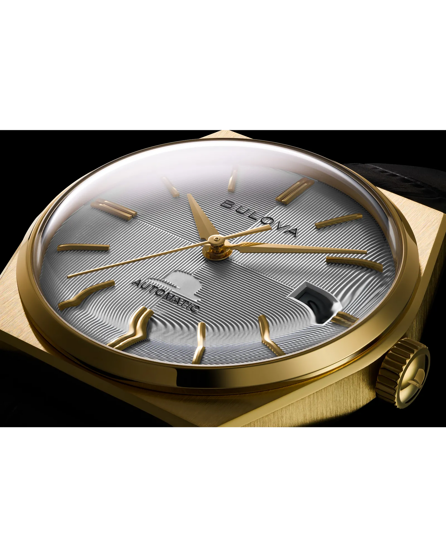 Bulova Frank Sinatra "Nothing But The Best" Automatic Silver Dial Gold-tone Stainless Steel Bracelet 97B243