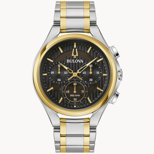Bulova Curv Stainless Steel and Gold-Tone 98A301