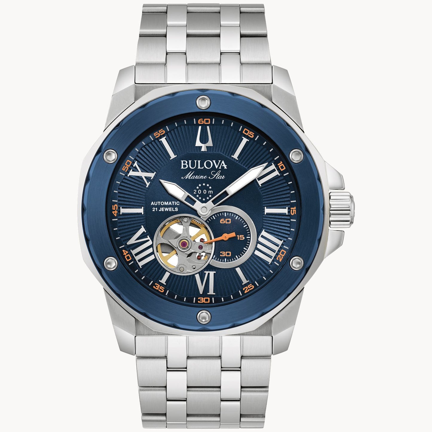 Bulova Marine Star Men's Automatic Blue Dial 45MM 98A302