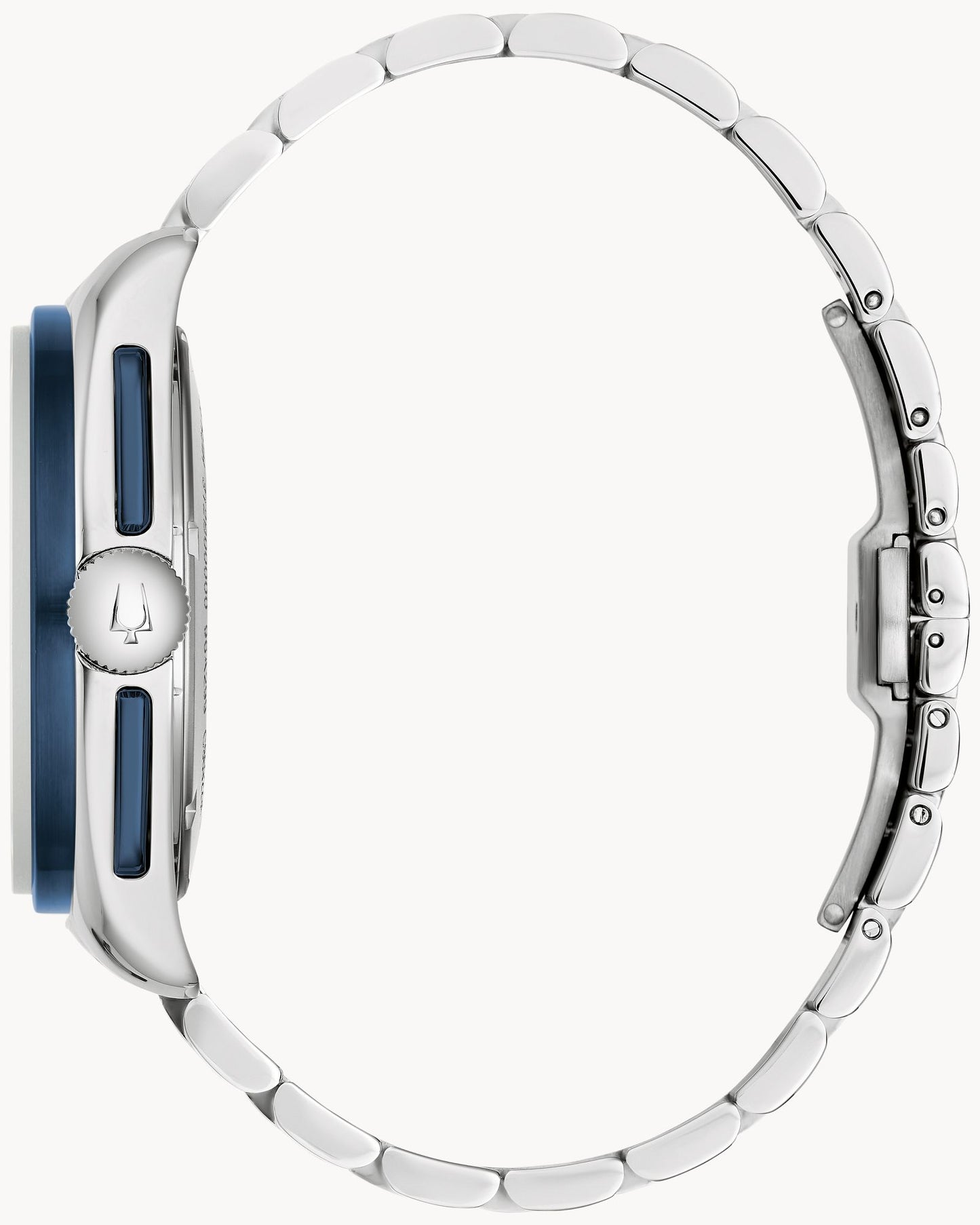 Bulova X Thiago Rosinhole Budii Lunar Pilot Limited Edition Timascus Blue Dial Steel Bracelet 98A329