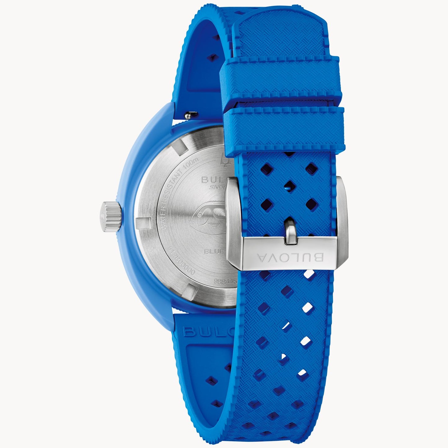 Bulova Snorkel Blue Tang Fish 41mm Quartz Blue Strap 98B445