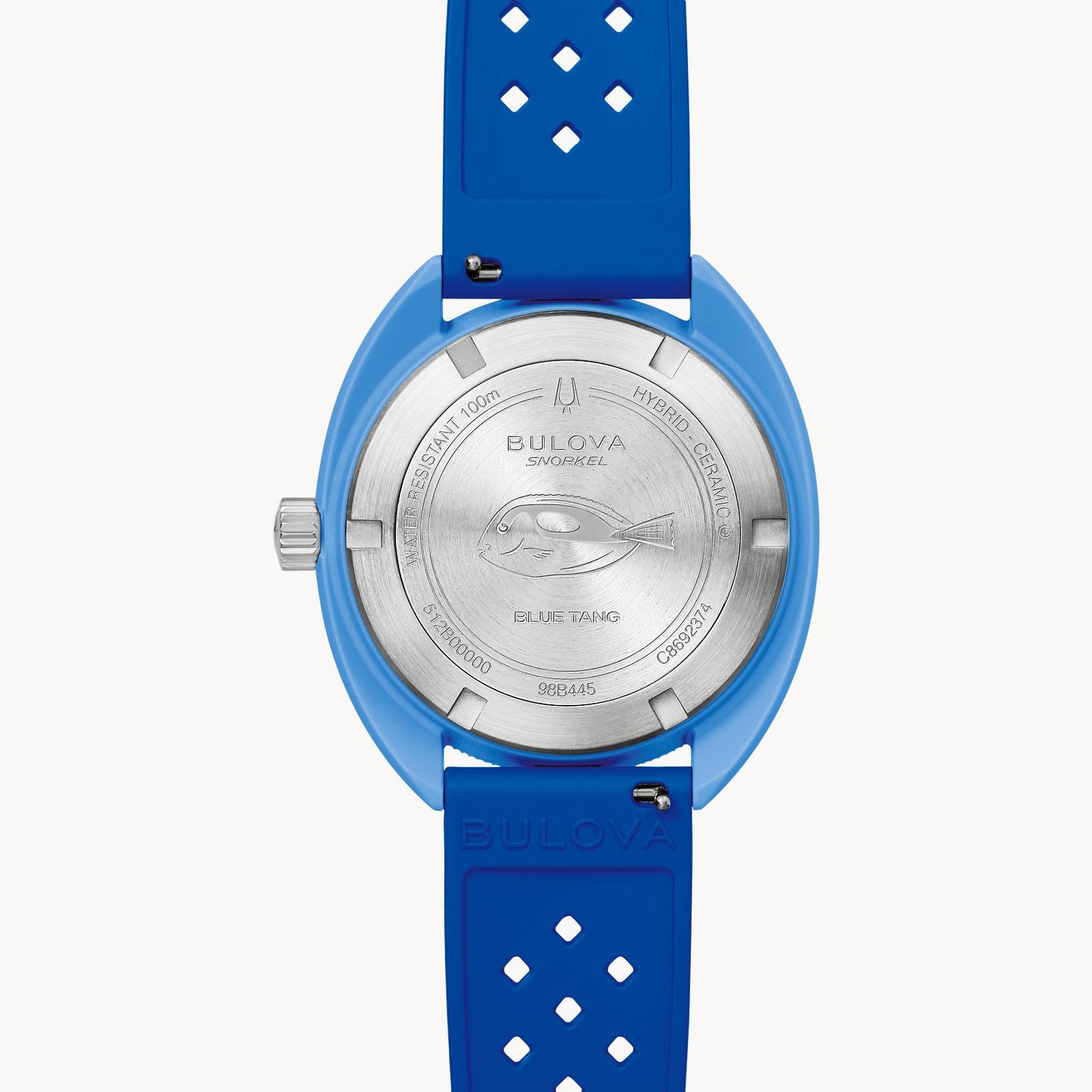 Bulova Snorkel Blue Tang Fish 41mm Quartz Blue Strap 98B445