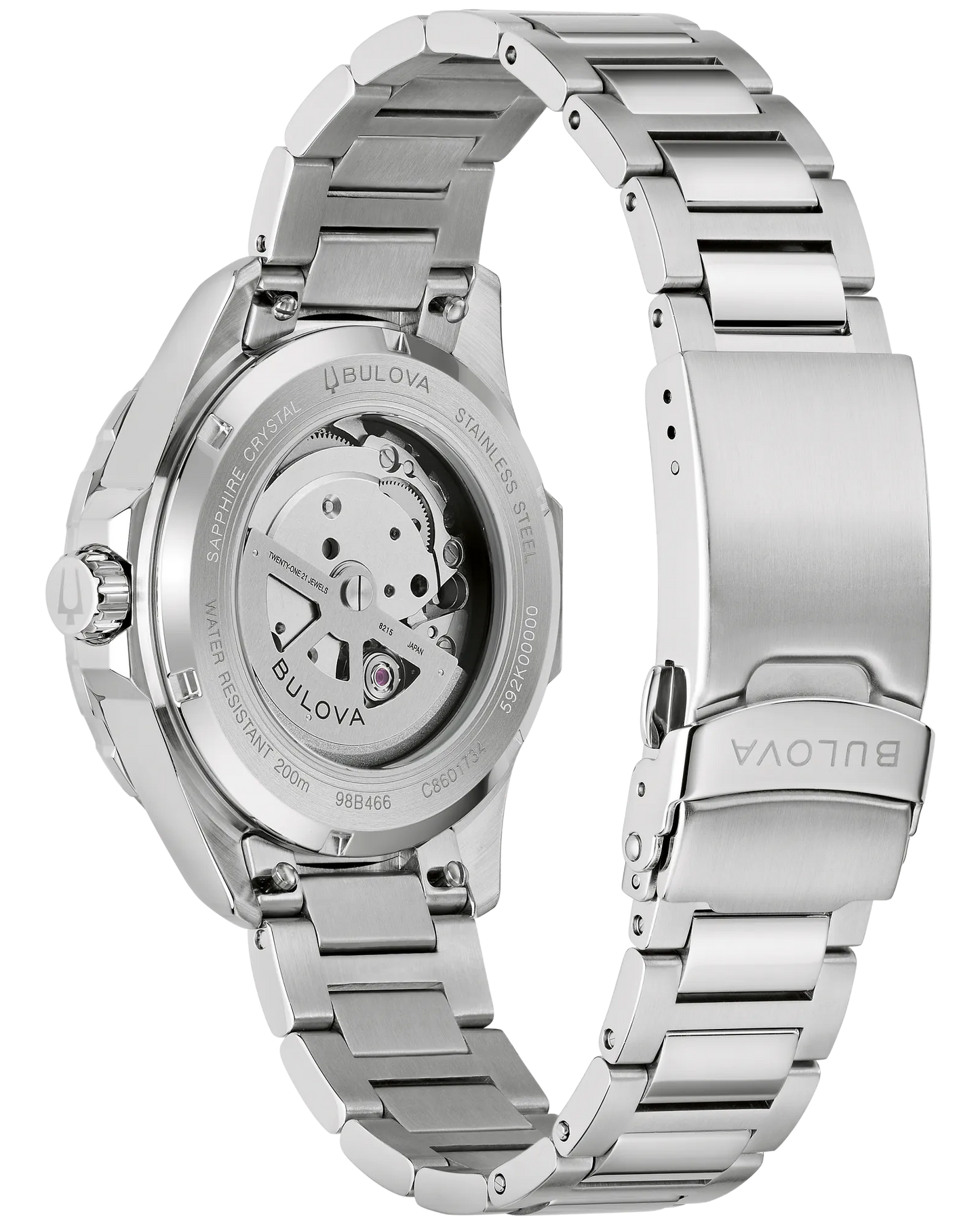 Bulova Marine Star Series B Automatic Blue Dial Stainless Steel Bracelet 98B466