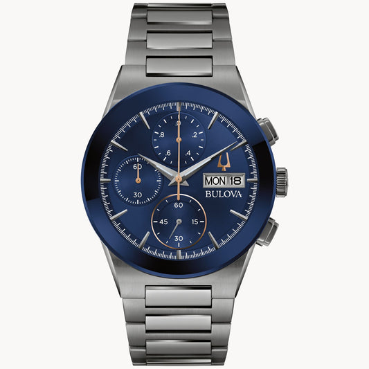 Bulova Millenia Modern Blue Chronograph 98C143