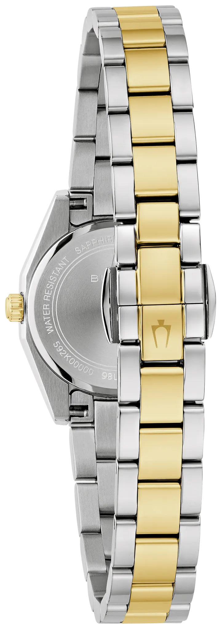 Bulova Surveyor Quartz 22.7mm White Dial Two Tone Stainless Steel 98L331