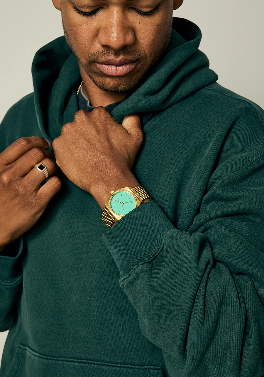 Nixon Time Teller Gold/ Turqouise/ Gold A045 5345-00
