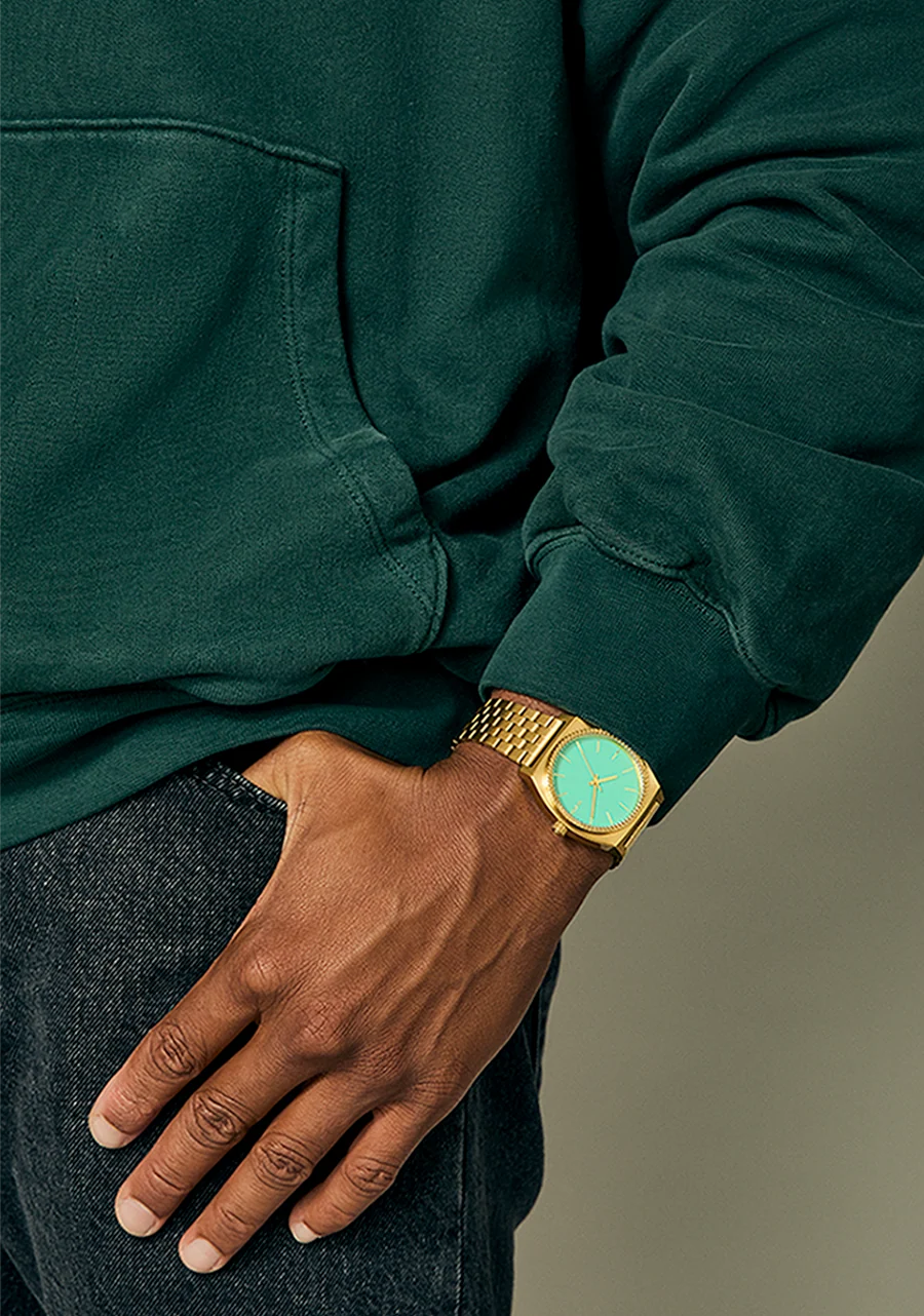 Nixon Time Teller Gold/ Turqouise/ Gold A045 5345-00