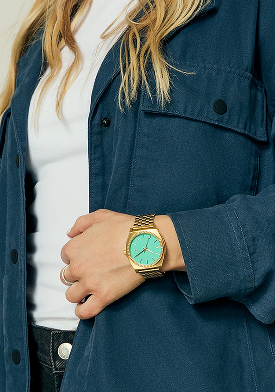 Nixon Time Teller Gold/ Turqouise/ Gold A045 5345-00
