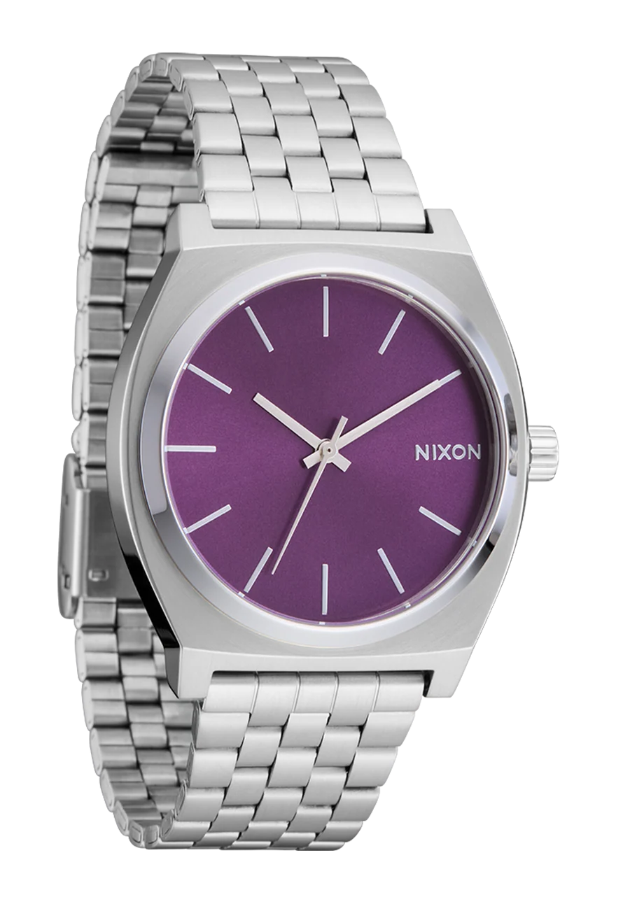 Nixon Time Teller Silver/Purple Sunray A045-5390-00