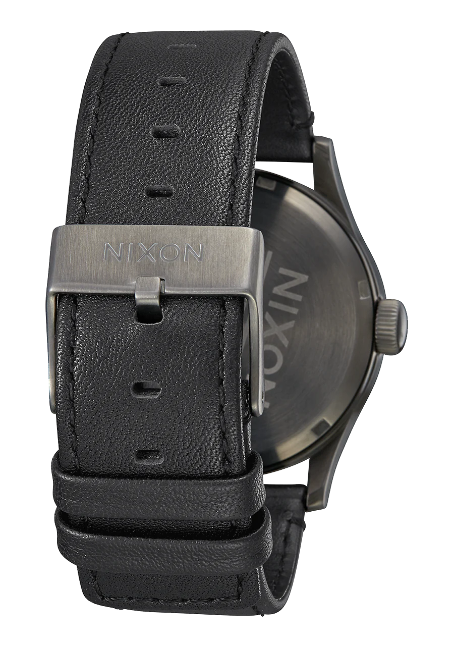 Nixon Sentry Leather Gunmetal/ Black A105 1531-00