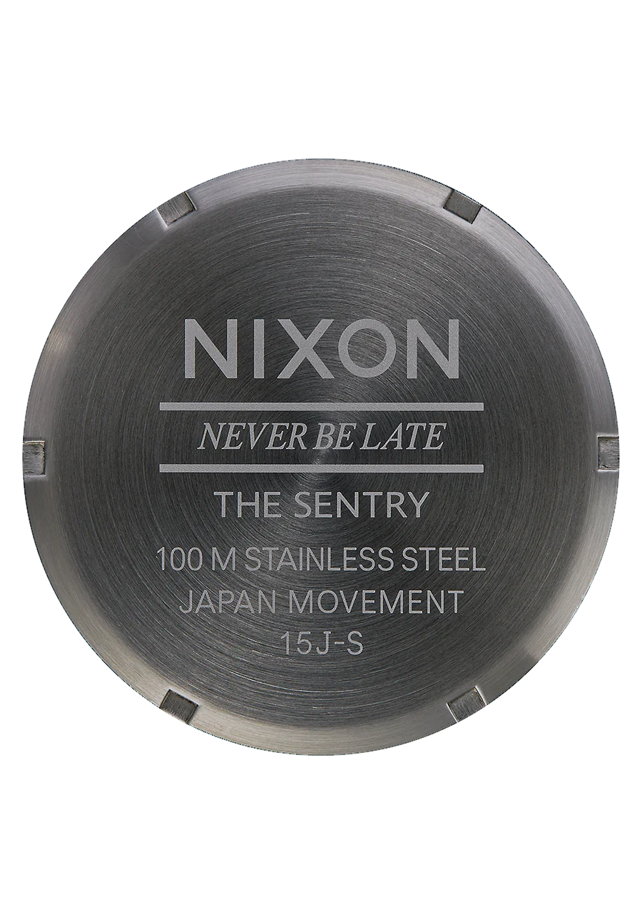 Nixon Sentry Leather Gunmetal/ Black A105 1531-00