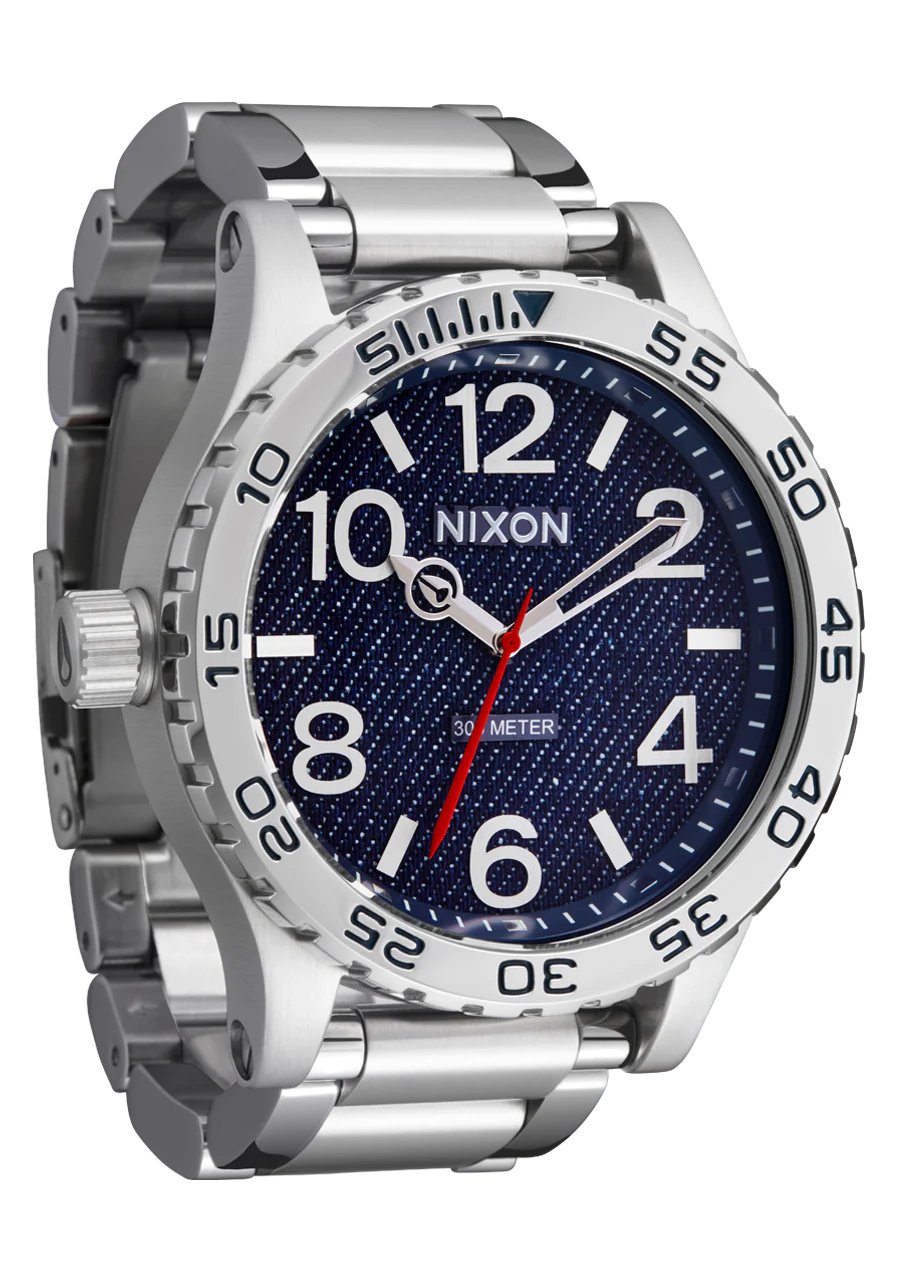 Nixon 51-30 Denim Collection Silver/Denim A1246 5245-00